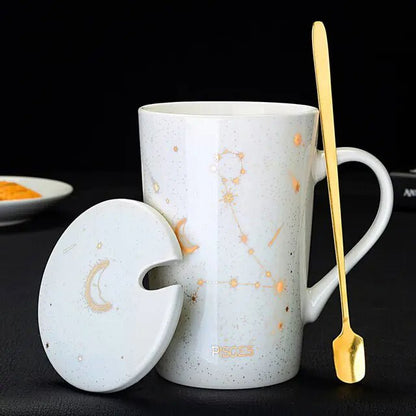 Cosmic Charm | Constellation Mug with Spoon - juceei