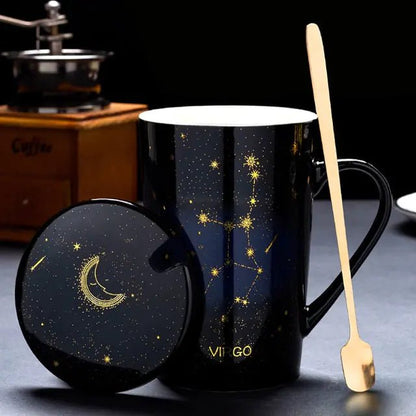 Cosmic Charm | Constellation Mug with Spoon - juceei