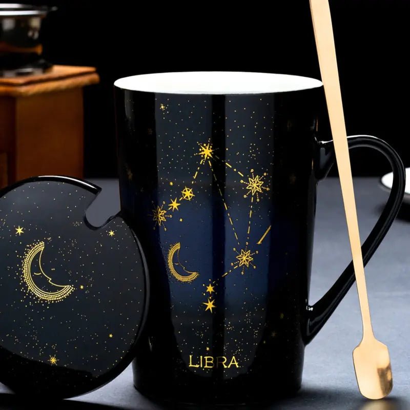 Cosmic Charm | Constellation Mug with Spoon - juceei