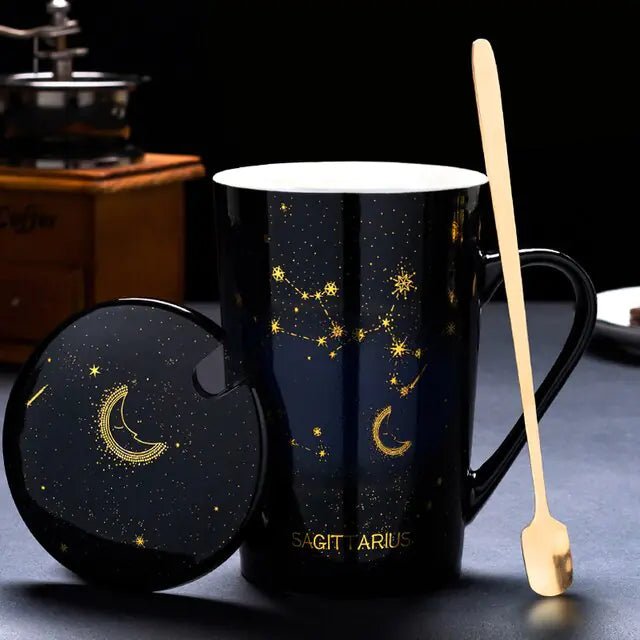 Cosmic Charm | Constellation Mug with Spoon - juceei