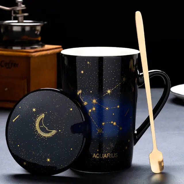 Cosmic Charm | Constellation Mug with Spoon - juceei