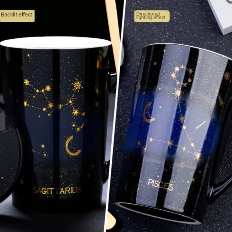 Cosmic Charm | Constellation Mug with Spoon - juceei