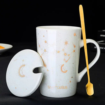 Cosmic Charm | Constellation Mug with Spoon - juceei