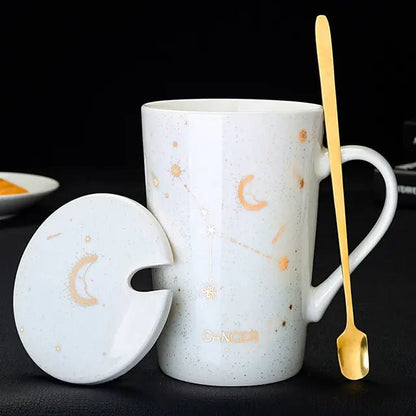 Cosmic Charm | Constellation Mug with Spoon - juceei