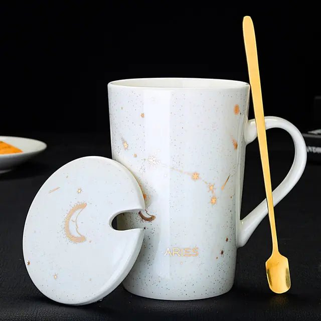 Cosmic Charm | Constellation Mug with Spoon - juceei